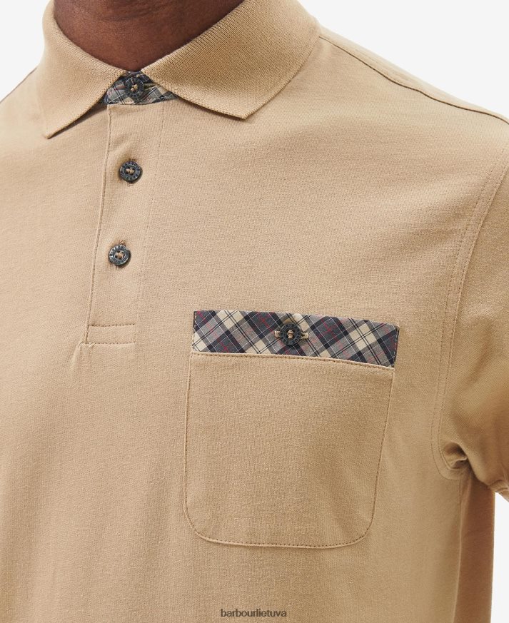 apranga Barbour trokštantys polo marškinėliai kukurūzų stiebas vyrų 6F6D80572