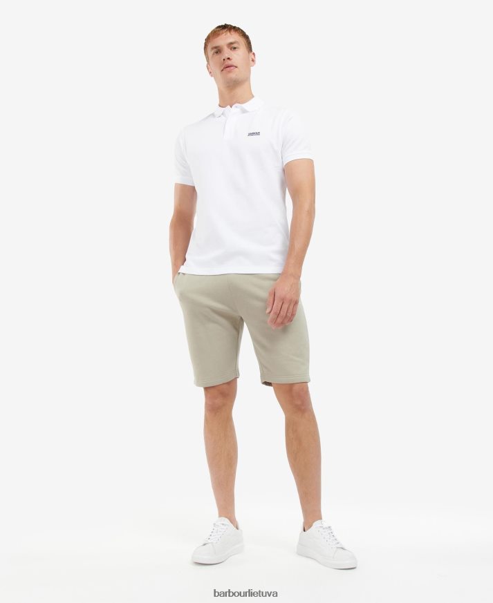 apranga Barbour turistų polo marškinėliai klasikinis baltas vyrų 6F6D80718