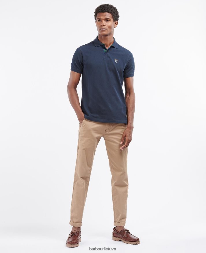 apranga Barbour visuomenės polo marškinėliai pilkas marlas vyrų 6F6D80601