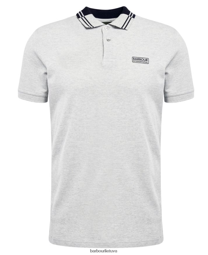 apranga Barbour ziggy polo marškinėliai pilkas marlas vyrų 6F6D80676
