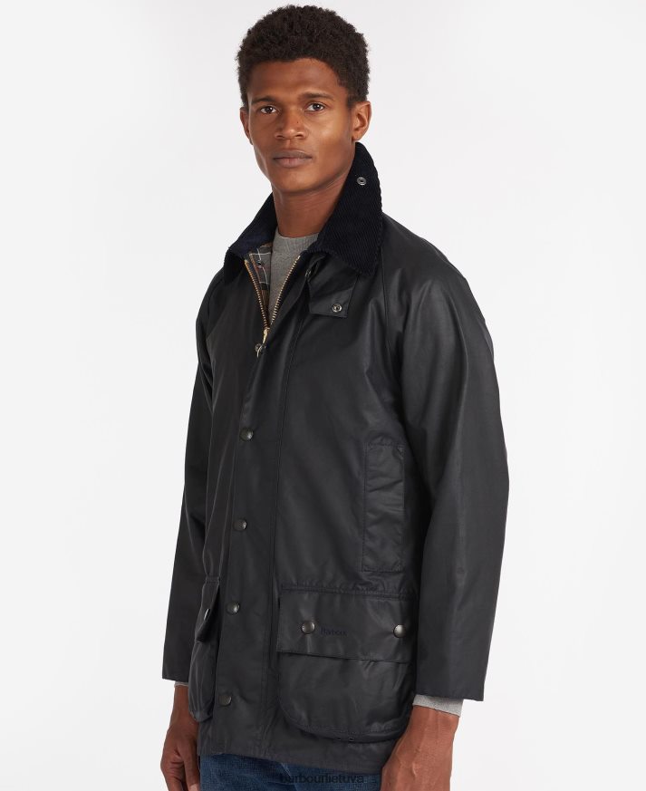 apranga Barbour Beaufort vaško striukė juodas vyrų 6F6D8010