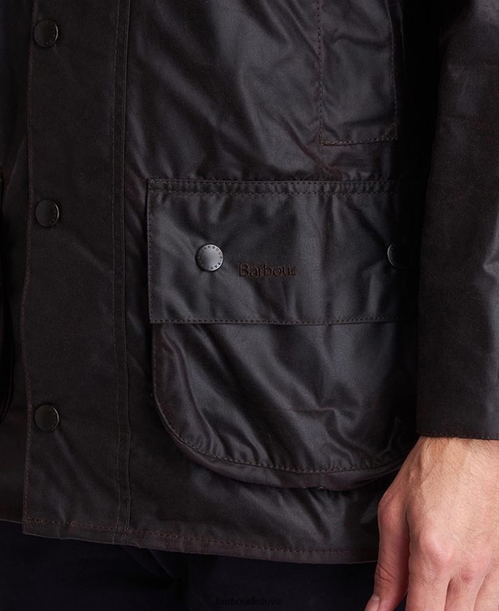 apranga Barbour Beaufort vaško striukė juodas vyrų 6F6D8039