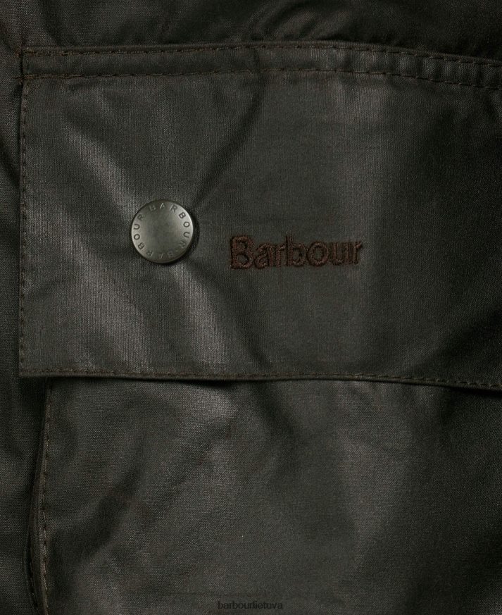 apranga Barbour Beaufort vaškuota medvilninė striukė juodas vyrų 6F6D8015