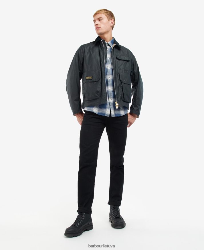 apranga Barbour Harlow vaškuotas švarkas smėlis vyrų 6F6D8067