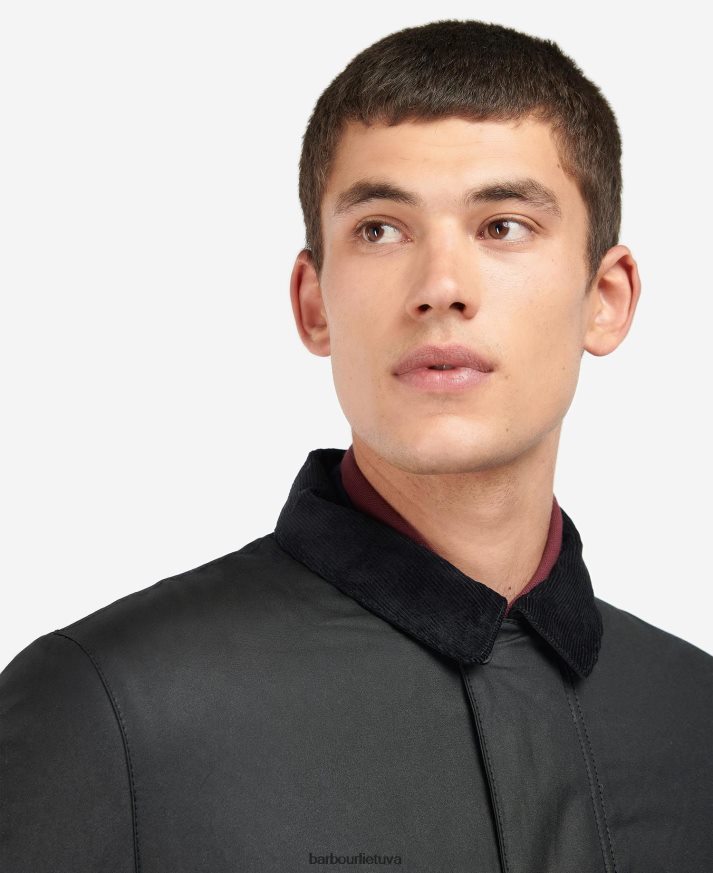 apranga Barbour Kenstone vaško striukė juodas/kordovas vyrų 6F6D8071