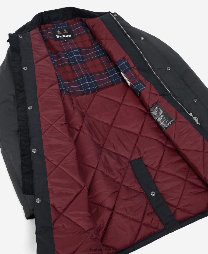 apranga Barbour Kenstone vaško striukė juodas/kordovas vyrų 6F6D8071