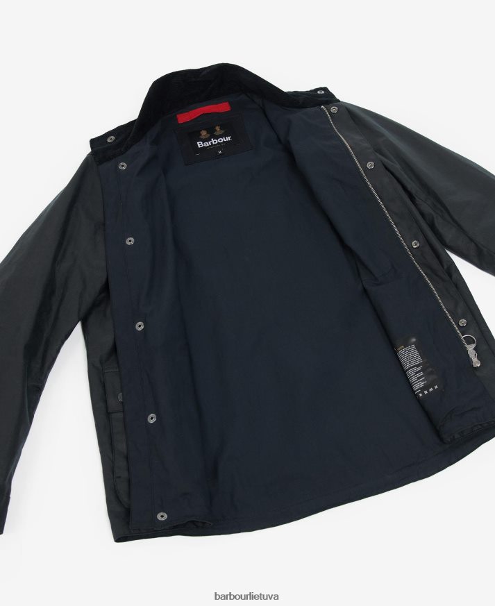 apranga Barbour Riley vaškuotas švarkas klasikinis laivynas vyrų 6F6D8052