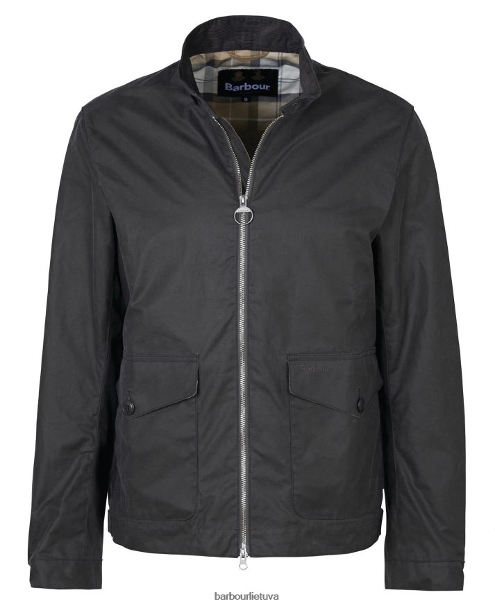 apranga Barbour harben vaškuota striukė klasikinė pilka vyrų 6F6D8061