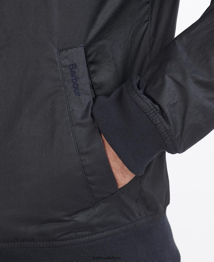 apranga Barbour lengva Royston vaškuota medvilninė striukė juodas vyrų 6F6D809