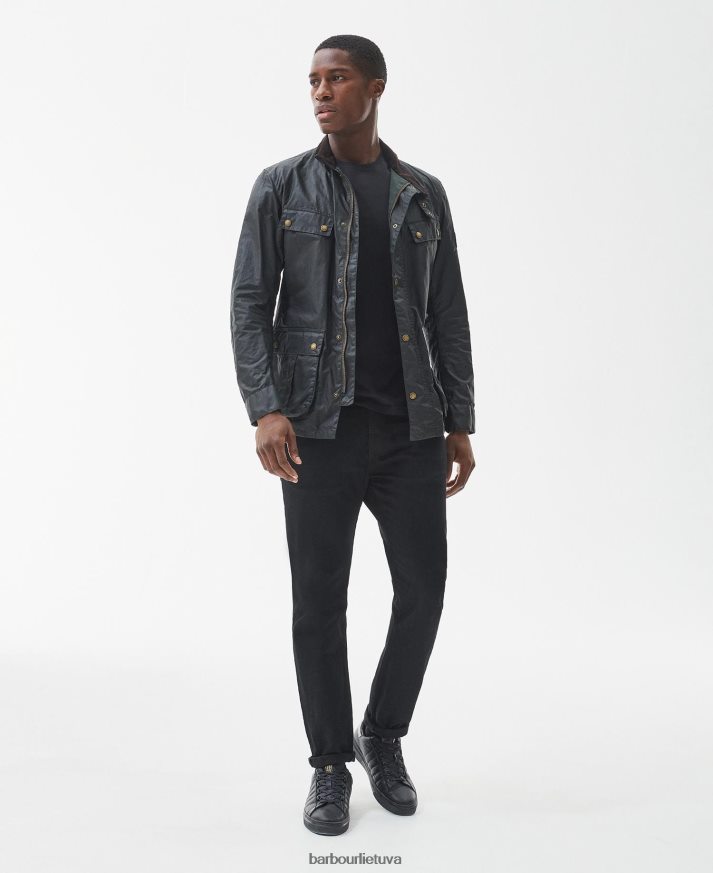 apranga Barbour lengva duke vaškuota medvilninė striukė šalavijas vyrų 6F6D8031