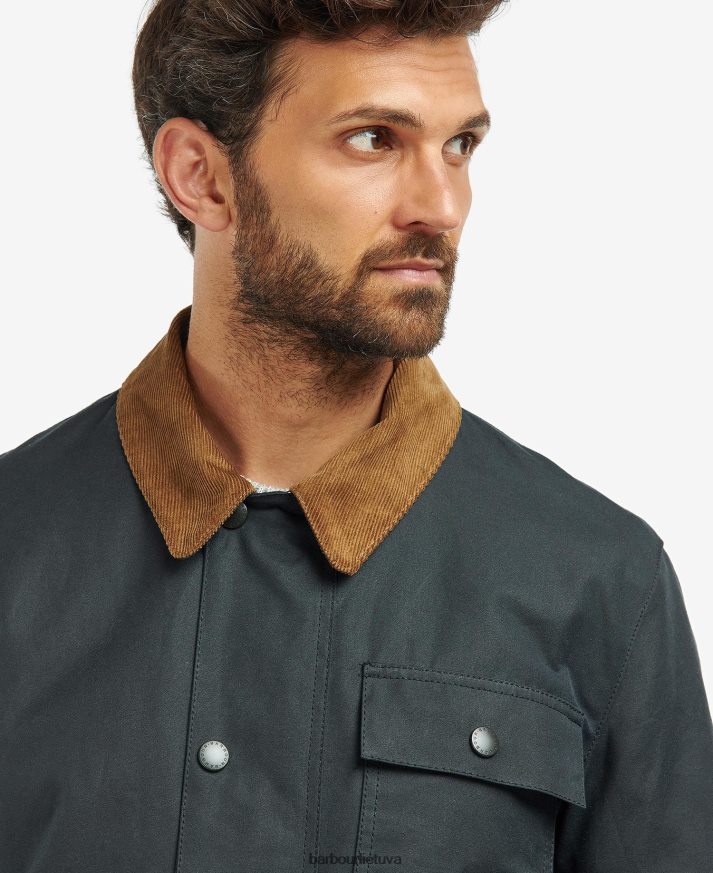 apranga Barbour meldon vaškuotas švarkas laivyno/upės beržo tartanas vyrų 6F6D8033