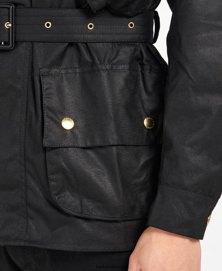 apranga Barbour originali vaškuota striukė juodas vyrų 6F6D807