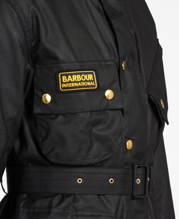 apranga Barbour originali vaškuota striukė juodas vyrų 6F6D807