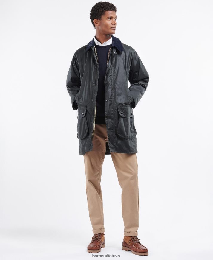 apranga Barbour pasienio vaško striukė karinis jūrų laivynas vyrų 6F6D8038