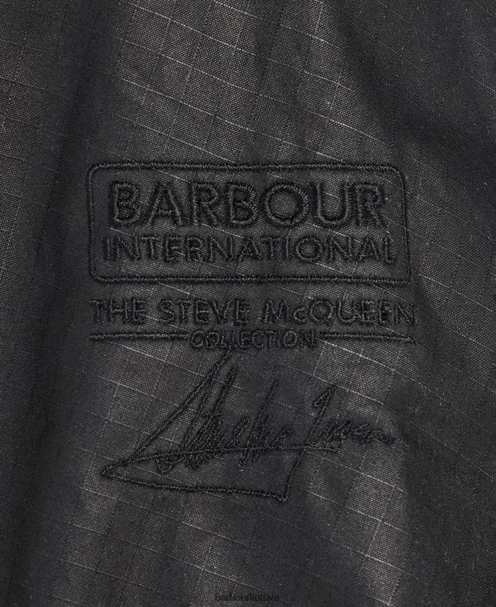 apranga Barbour roslin vaškuotas švarkas klasikinis juodas vyrų 6F6D8063