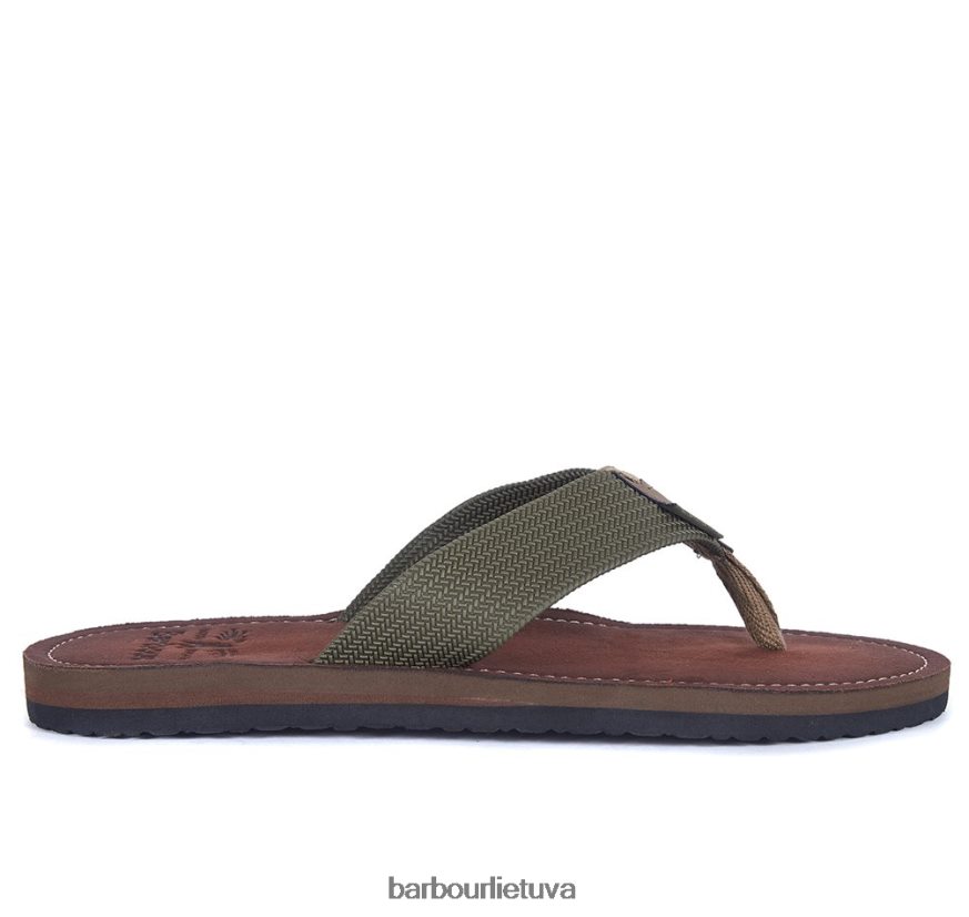 avalynė Barbour Toeman sandalai juodas vyrų 6F6D801303