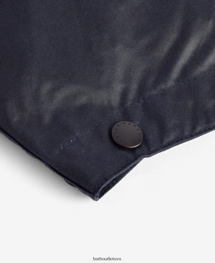 priedai Barbour vaškuotas medvilninis paprastas gobtuvas juodas vyrų 6F6D802346