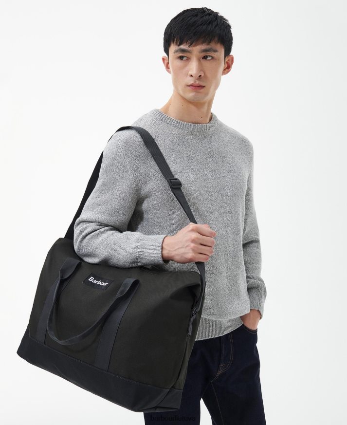 priedai Barbour Highfield canvas holdall laivynas / alyvuogių vyrų 6F6D802195