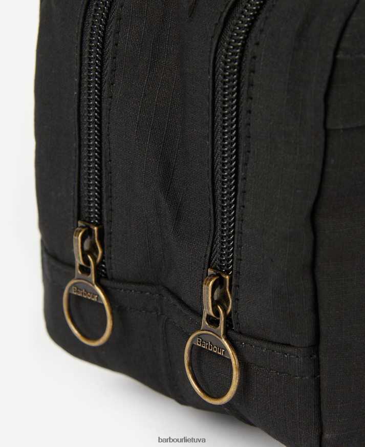 priedai Barbour dvigubas skalbimo krepšys su užtrauktuku juodas vyrų 6F6D802199