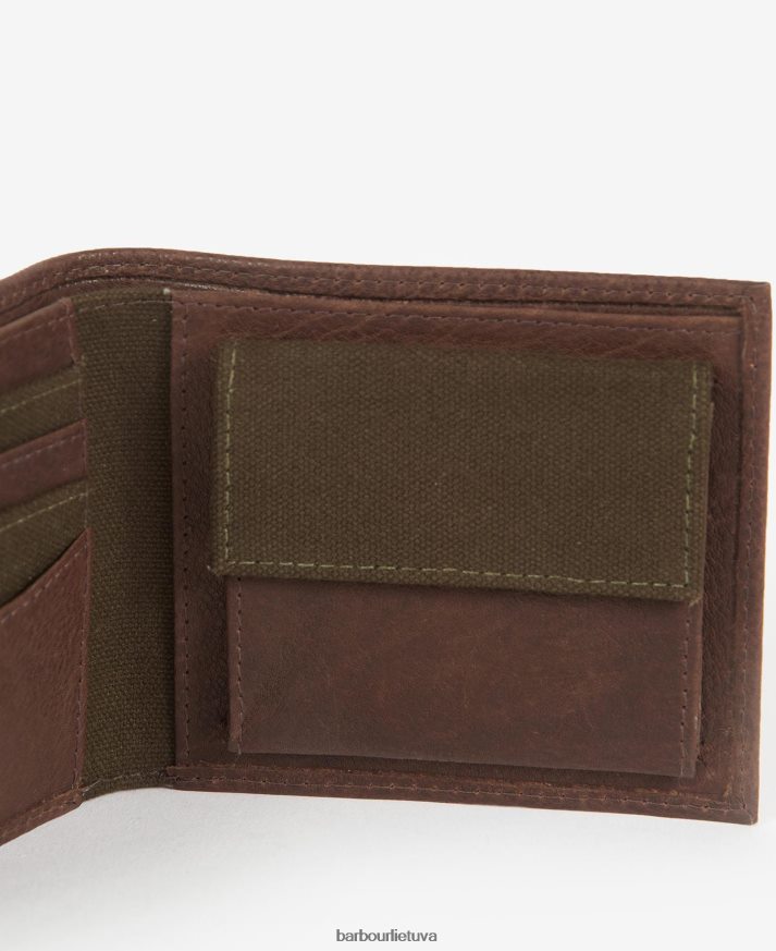 priedai Barbour Padbury banknotų piniginė tamsiai rudas vyrų 6F6D802379