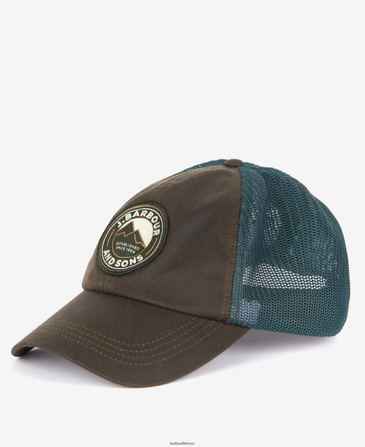 priedai Barbour Rydale trucker kepuraitė alyvuogių vyrų 6F6D802309