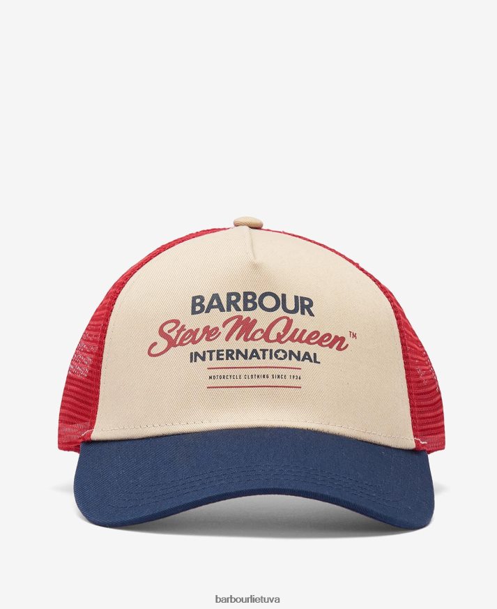 priedai Barbour Steve\'o McQueeno sunkvežimio dangtelis tamsiai / raudonas / akmuo vyrų 6F6D802240